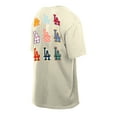 thumbnail image 3 of Men's New Era  Cream Los Angeles Dodgers Ransom Note Oversized T-Shirt, 3 of 3