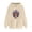Beige, variant on VBTAPA Women's Mardi Gras Sweatshirt Novelty Mask Graphic Hoodies Tuesday Carnival Parade Party Pullover Tops with Kangaroo Pocket Beige L