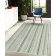thumbnail image 4 of Stripes Decorative Rug, Abstract Ocean Inspired Palette Lines Geometrical Image Illustration, Quality Carpet for Bedroom Dorm and Living Room, 6 Sizes, Pale Green, by Ambesonne, 4 of 4