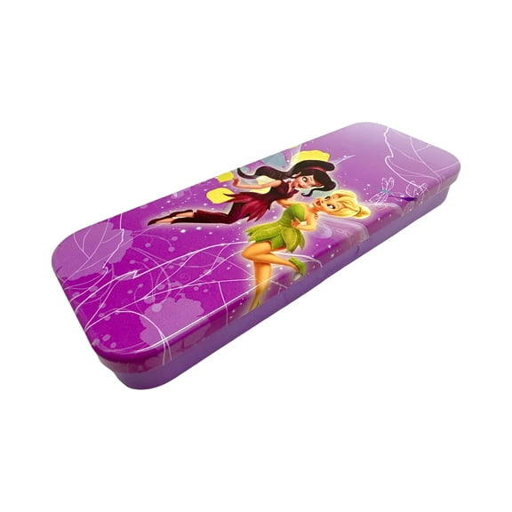 Purple TinkerBell Tin Pencil Box - Disney's Fairies Pencil Case