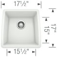 Blanco PERFORMA Bar Bowl SILGRANIT Sink White