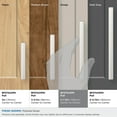 thumbnail image 4 of Amerock Merced 5-1/16 inch (128mm) Center-to-Center Polished Nickel Cabinet Pull, 4 of 6