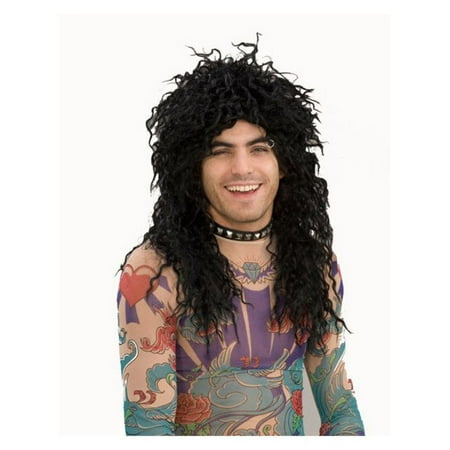 Forum Novelties Rock Star 80's Wig (Black) Adult
