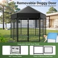 thumbnail image 3 of Sino Luban Outdoor Dog Kennel, Dog Run for Outdoor, Large Dog Pens Cage with Roof Waterproof for Large to Medium Dog Outside 7ft x 7ft x 6.5ft, 3 of 7