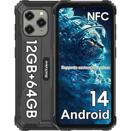 Blackview BV5300Pro Unbreakable Mobile Phone, Android 14, 6580mAh, 12GB 64GB/1TB