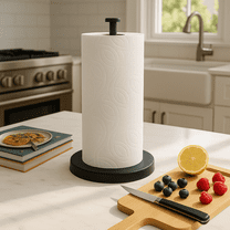 KES Black Paper Towel Holder for Kitchen Countertop Paper Towel Stand  Standing Paper Towel Roll Holder SUS304 Stainless Steel with Weighted Base