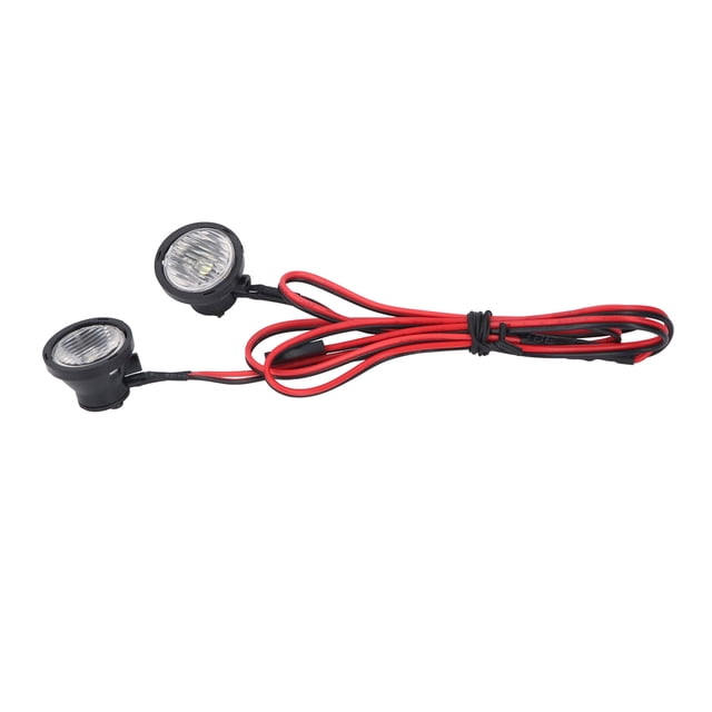 Foco LED RC Para Coche, Lámpara Delantera Para Axial SCX10 90046 Redcat, Faro Delantero De Alto Brillo Con 2 LED, Compatible Con Wraith RR10, MST