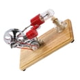 thumbnail image 1 of Hot Air Stirling Engine Motor Kit LED Single Flywheel Education Toy Power Model Colourful Educational Electricity Generator  for Kids Children Students, 1 of 6