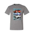 thumbnail image 2 of Wild Bobby, Mustang Ford Classics Cars and Trucks Men Graphic Tee, Heather Grey, 3X-Large, 2 of 6
