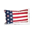 thumbnail image 3 of Patriotic Knitted Pillow, Flag Decorative Cushion, Velvet Back Throw Pillow for Sofa Chair Bedroom Decor, 3 of 6