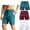lake blue+burgundy+white, variant on Men's Athletic Shorts 3 Pack Lightweight Quick Dry Shorts With Zipper Pockets for Running Gym