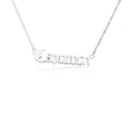 thumbnail image 1 of Qarigey Inglés letra doce signo del zodiaco constelaciones tema amistad collar Ins joyería cadena colgante Capricornio plata Type3 NO3, 1 of 6