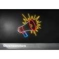 thumbnail image 3 of Glowneon Loudspeaker Neon Sign, Loudspeaker Neon Light, Loudspeaker Led Sign, Speaker Decor, 3 of 4