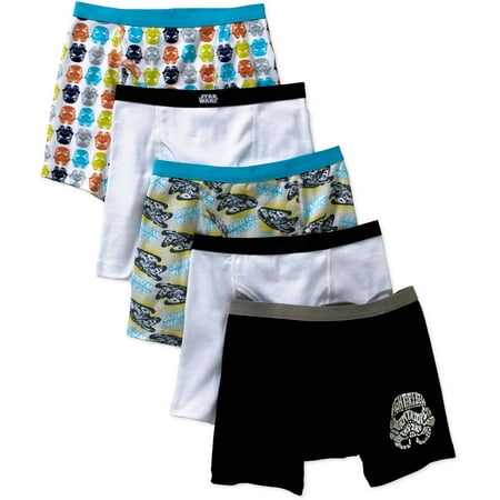 Star Wars Boys Boxer Briefs, 5 Pack - Walmart.com