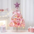 thumbnail image 4 of Xihbxyly Mini Árbol de Navidad con Luces Led, Adornos y Cintas de Colores, Ideal para Escritorios y Espacios Pequeños, Ideal para Navidad, con Accesorios., 4 of 6