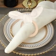 thumbnail image 5 of HUASHENG Easter Napkin Rings Bunny Napkin Rings Set Of 5 Egg Napkin Holders Rings For Banquet Dinning Table Decoration (Bunny Ear B One Size), 5 of 5