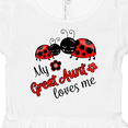 thumbnail image 4 of Inktastic My Great Aunt Loves Me with Cute Ladybugs Girls Baby Dress, 4 of 5