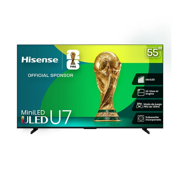 TV Hisense 55 pulgadas 55U7QG Miniled Google 4K