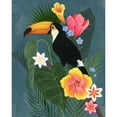 thumbnail image 3 of Popp, Grace 20x24 Black Modern Framed Museum Art Print Titled - Tropical Wilderness II, 3 of 5