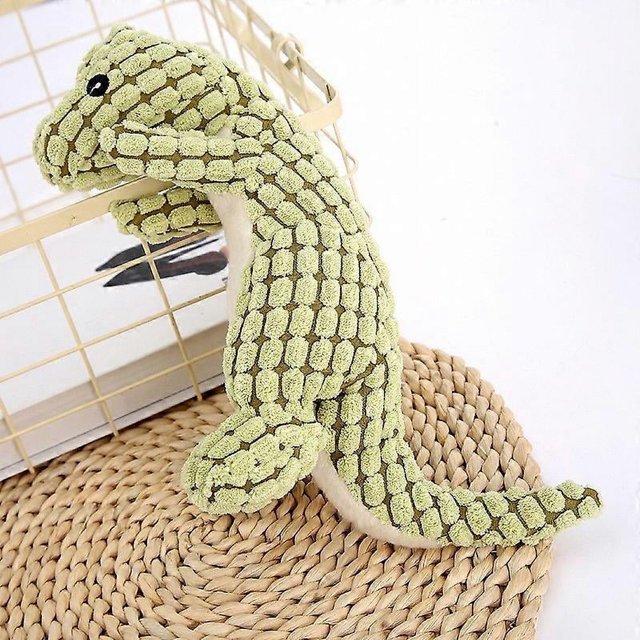 Dinosaurio robusto e indestructible, juguetes chirriantes para perros con mordedores agresivos, peluche irrompible.