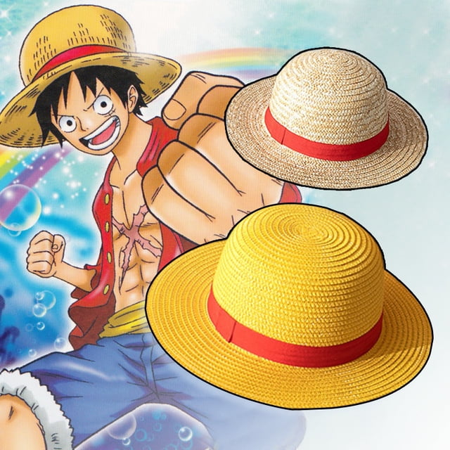Luffy Sombrero De Paja Rendimiento Animación Cosplay Protección Solar Accesorios Gorra Moda Playa Sol Sombreros