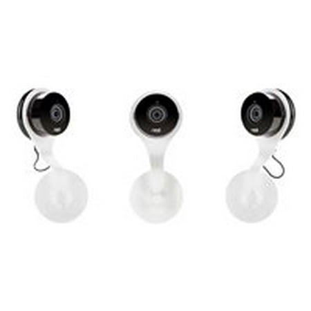 Wasserstein - 360° Swivel AC Outlet Mount for Nest Cam and Dropcam PRO Security Cameras - White