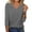 Gray, variant on Summer Tops For Women Casual Shirts House Blouse Fashion Women's Casual Solid Color Pleated Short Sleeve V-Neck Blouses Shirts Brown S