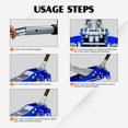 thumbnail image 4 of 3 Ton Hydraulic Floor Jack for SUVs and Trucks, 6600 lb Capacity Aluminum Steel Car Jack with Extra Saddle, Dual Pump, Blue Silver, 360° Swivel Casters, Heavy Duty Hydraulic Car Jack for Trucks, 4 of 12