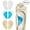 Beige+blue+ Clear, variant on Arch Support Shoe Insoles for Flat Feet, Gel Arch Inserts for Plantar Fasciitis, Adhesive Arch Pad for Relieve Pressure and Feet Pain- 3 Pairs (Beige+Blue+ Clear, 3 Count (Pack of 1))