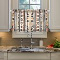 thumbnail image 2 of Yayeee Kitchen Curtains Tier Pair Light Filtering 27"x36" Rod Pocket Short Cafe Window Panel, Black Abstract Dots, 2 of 7