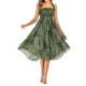 thumbnail image 3 of Moda Mujer s Ropa Bohemio Cintura alta Cómodo Vestido estampado  inferior para vacaciones Pya Señoras Chica verde Hugo  Faldas de moda, 3 of 10