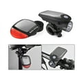 thumbnail image 4 of Juego de luces solares para bicicleta, luz delantera recargable por USB, luz solar impermeable para bicicleta y luz trasera solar para bicicleta, luz delantera y luz trasera con 2 modos, 4 of 5