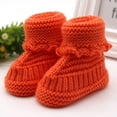 thumbnail image 2 of Huowey Newborn Baby Knitting Lace Crochet Shoes Buckle Shoes Leisure Footwear, 0-6 Months, 2 of 3