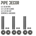 thumbnail image 3 of 1/2 In X 10 In  Shelf Bracket Kit, 6 Pack, 3 of 10