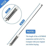 4Pcs W10780045 W10821956 Washer Suspension Rod Kit Compatible with Whirlpool Kenmore Maytag Washing Machine, Stainless Steel