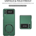 thumbnail image 3 of Phone Case for Samsung Galaxy Z Flip 3,Compatible with MagSafe Dual Layer Military Grade Drop Shockproof Anti-Scratch with Wireless Charging Case for Galaxy Z Flip 3 6.7'' CX -Blackish Green, 3 of 14