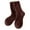 Coffee, variant on Fgnfyis Women's Autumn Winter Mid Calf Socks Thickened Warm Velvet Stacked Socks Solid Color Embroidered Home Floor Socks White One Size