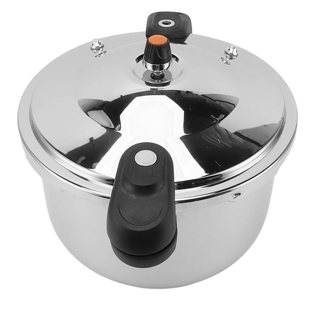 Stainless Steel Pressure Cooker, 10L/12L/16L Stovetop Pressure Canner with Easy Lock Lid, Fast Cooking Canning Pot Compatible with Gas & Induction Cookware, Electric Stoves