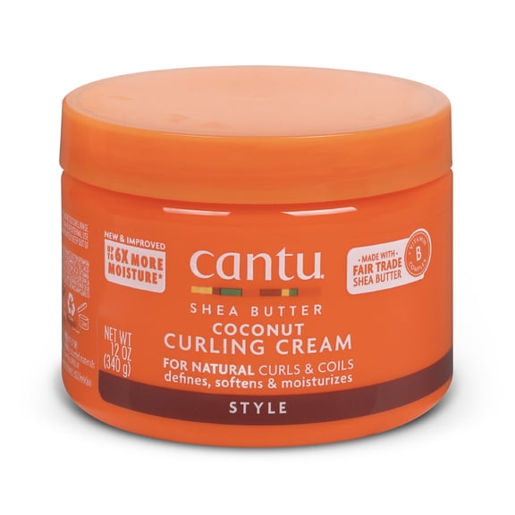 Cantu Coconut Curling Cream with Shea Butter, 25 fl oz