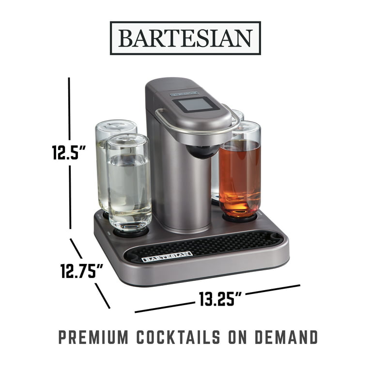 Bartesian Premium Cocktail Machine for the Home Bar, Gray, Model