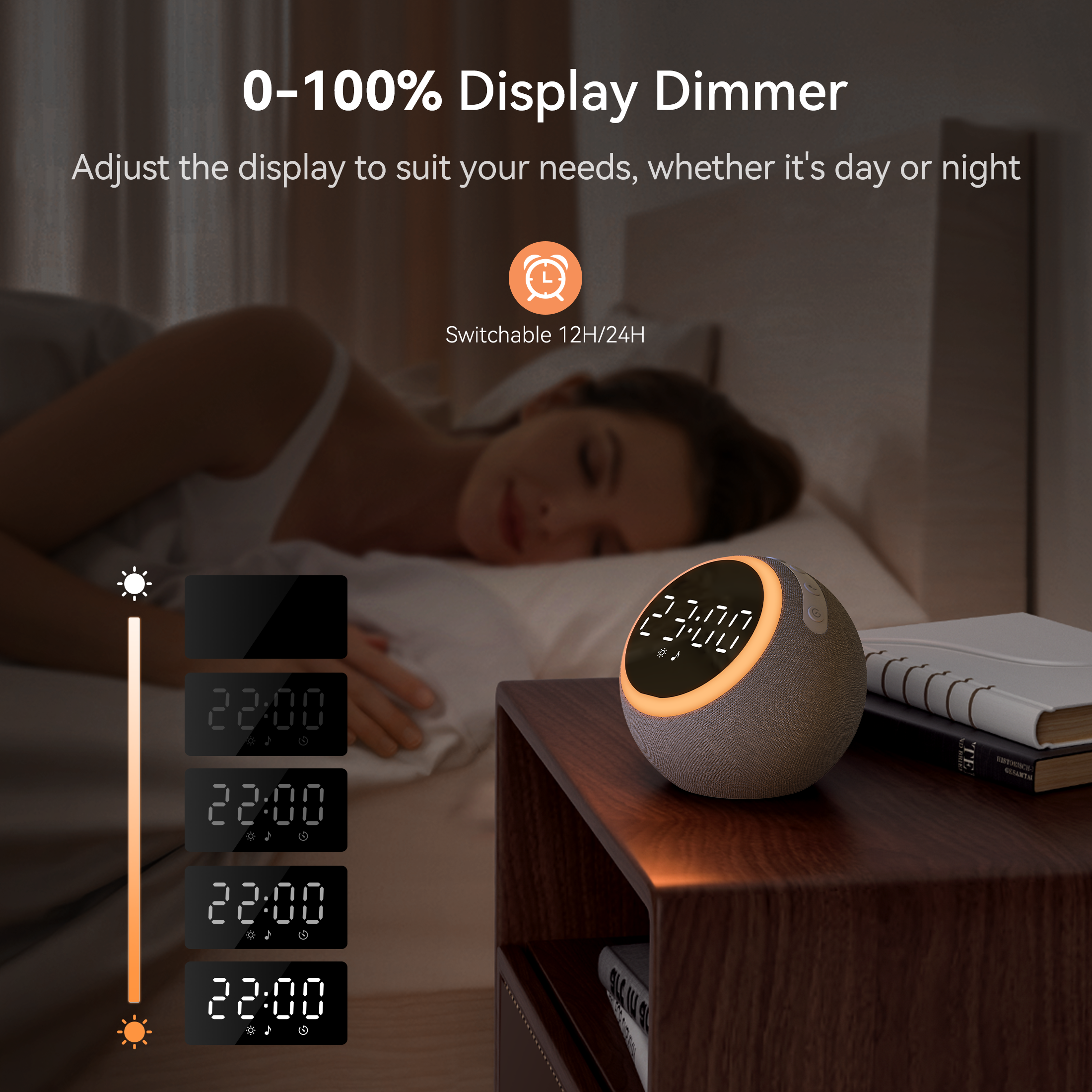 Dreamegg White Noise Machine with Alarm Clock photo 8