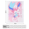 thumbnail image 6 of Pokemon Eevee Sylveon Throw Blanket Cute Flannel for Boys Girls Men Women, 6 of 7