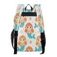 thumbnail image 2 of Iauyy Clear Backpack Heavy Duty PVC Transparent Backpack for College Workplace, White Mermaid Pattern, 2 of 8