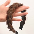 thumbnail image 3 of Wmkox8yii Fishbone Peluca Diadema Peluca Cabeza Femenina Fishbone Trenza Diadema High Skull Top Muestra Cara Pequeña Wmkox8yii  FJKAFA1716, 3 of 3