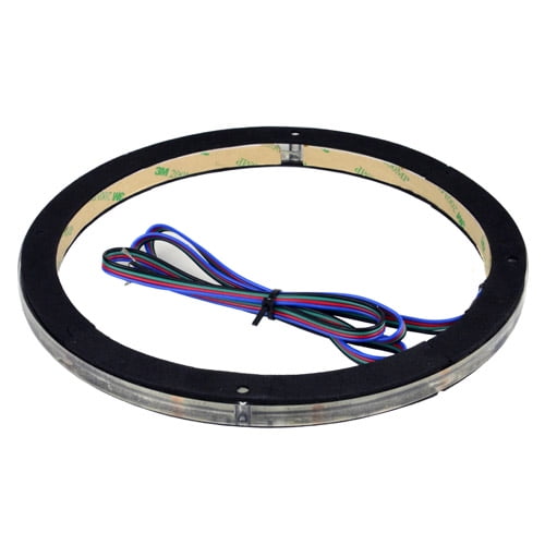 DS18 Single 8" Speaker Ring RGB LED 1/2" 1.5" Spacer Waterproof Light
