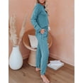 thumbnail image 3 of Langwyqu Women Sport Casual 2 Pieces Sweatsuit Hoodies & Pants, 3 of 4
