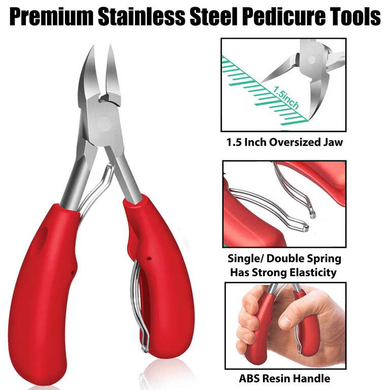 ZenToes Toe Nail Clipper Professional Pedicure Tools Set for Thick