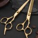 thumbnail image 5 of Juego de tijeras para cortar el cabello, tijeras para adelgazar/texturizar, tijeras para peluquería, 5 of 6