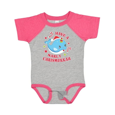 

Inktastic Have a Narly Chrismukkah with Cute Narwhal and Candy Canes Gift Baby Boy or Baby Girl Bodysuit