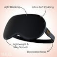 thumbnail image 6 of SMUG Satin Sleep Mask Adult, Lightweight Silky Eye Mask for Travel, Light-Blocking, Black, 3 Pack, 6 of 8